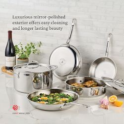 Hestan ProBond Luxe Professional Clad Stainless-Steel Dutch Oven, 5-Qt