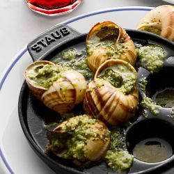 Staub Enameled Cast Iron Escargot Dish