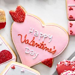 Giant Personalized Valentine's Day Cookies, Set of 3
