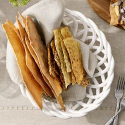 Ceramic Woven Bread Basket
