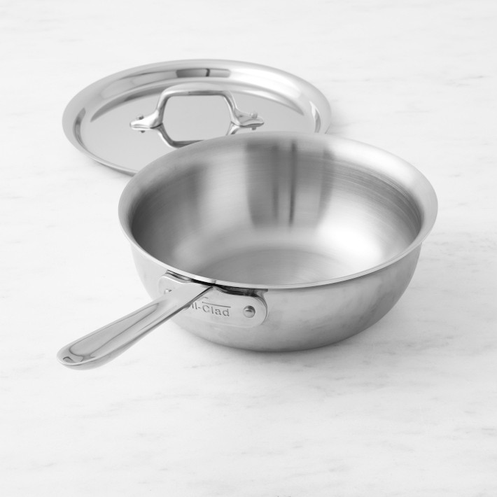All-Clad D3 Tri-Ply Stainless-Steel Saucier | Williams Sonoma