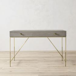 Faux Shagreen Desk (49")