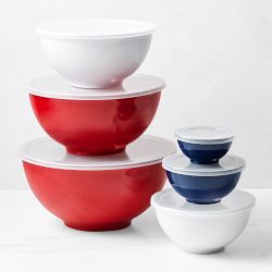 Melamine Mixing Bowls with Lid, Set of 6