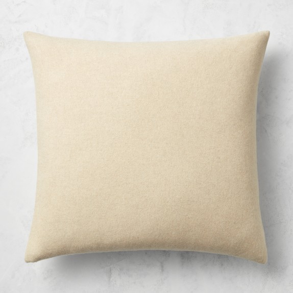 Reversible Double Face Solid Cashmere Pillow Cover