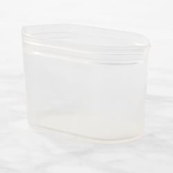 Zip Top Reusable 100% Silicone Food Storage Bags and Containers, Made in the USA - Small Dish - Gray - Thumbnail 5