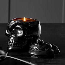 Spooky Soirée Skull Candle