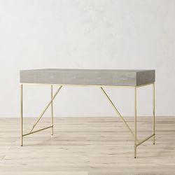 Faux Shagreen Desk (49")