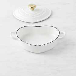 Le Creuset Enameled Cast Iron Shallow Heart Oven, 1 1/4-Qt.