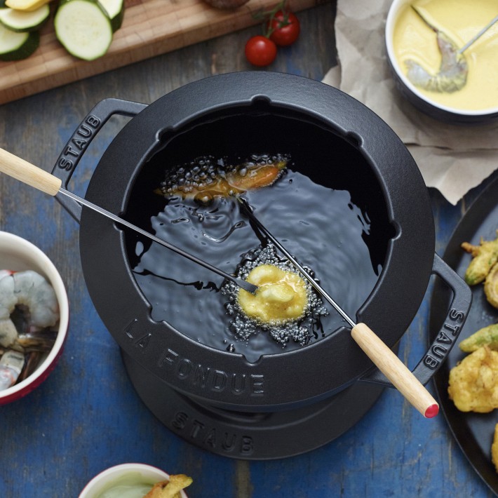 Staub Enameled Cast Iron Fondue Pot, 1 3/4 Qt. | Williams Sonoma