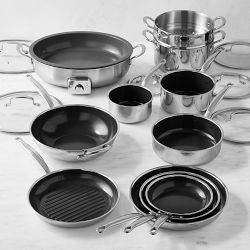 GreenPan™ Premiere Max Stainless-Steel Ceramic Nonstick 15-Piece Set with Electric Skillet