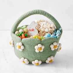 West Elm x Williams Sonoma Daisy Easter Basket, Green