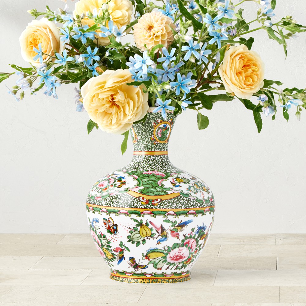 Famille Rose Vase, Medium - Medium