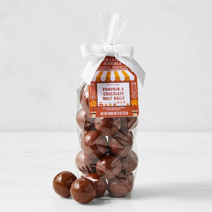 Williams Sonoma Pumpkin & Chocolate Malt Balls | Williams Sonoma