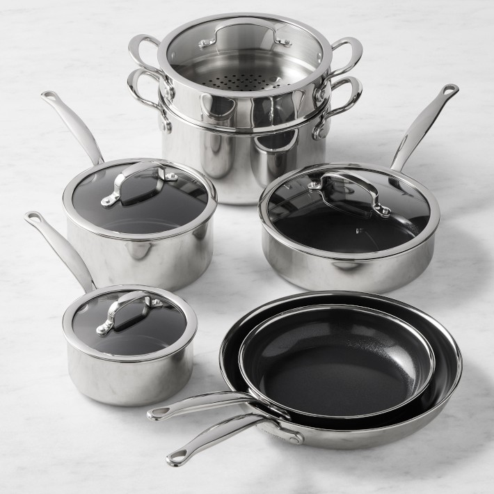 GreenPan Premiere Max Stainless-Steel Ceramic Nonstick 11-Piece