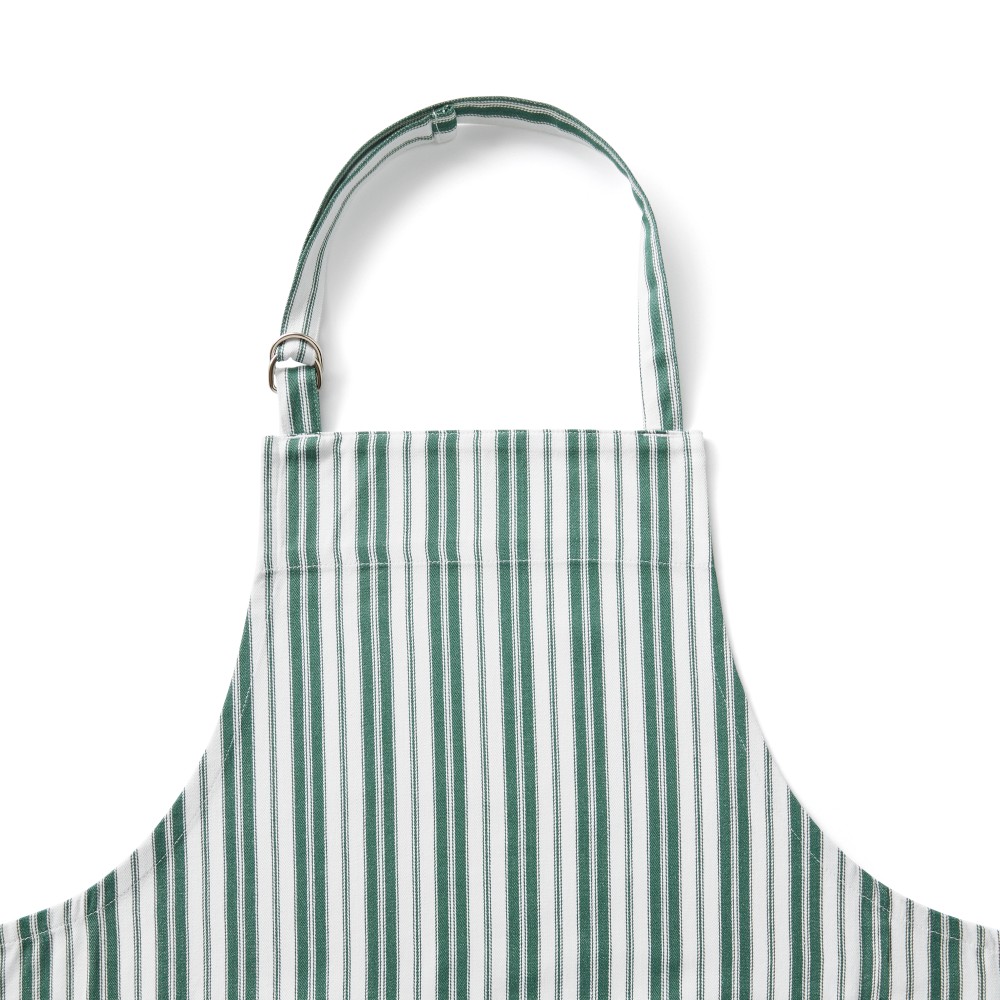 Williams Sonoma Classic Stripe Apron - Dark Green