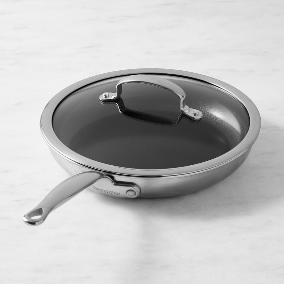 GreenPan Premiere Max Stainless-Steel Ceramic Nonstick Covered Fry