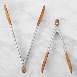 Williams Sonoma Olivewood Tongs, Set of 2