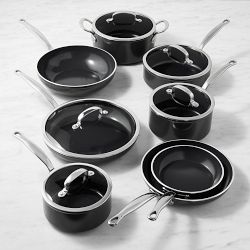 GreenPan Premiere Hard Anodized Ceramic Nonstick 13-Piece Cookware Set, without Sponge