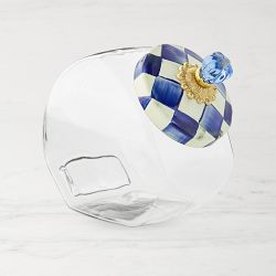 MacKenzie-Childs Royal Check Cookie Jar