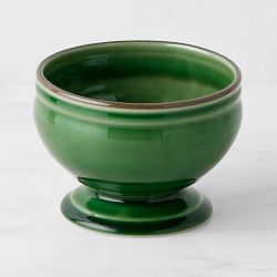 Provençal Footed Bowl, Green