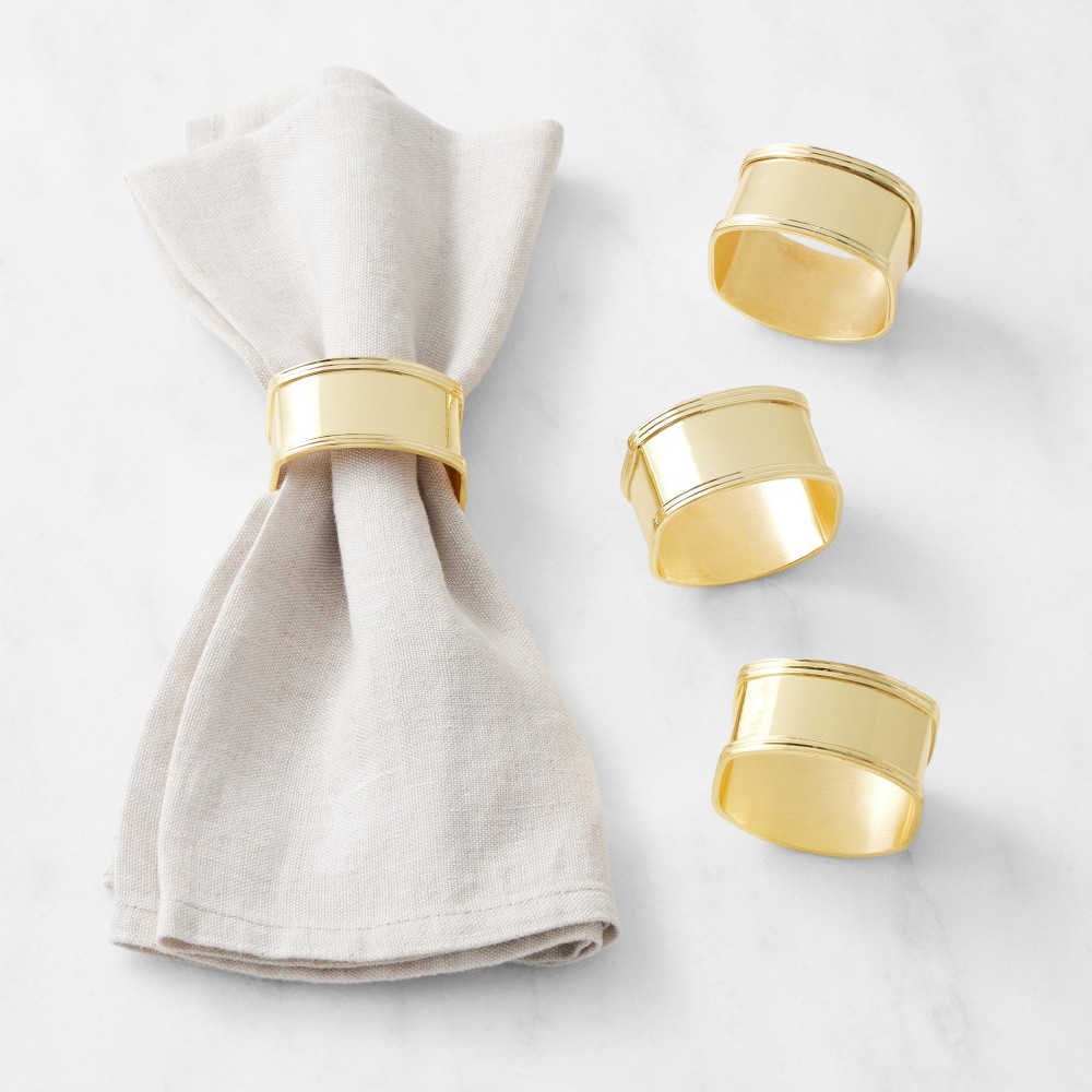 Heirloom Gold Napkin Rings, Set of 4 - Set of 4