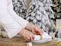 Video 2 for Jeff Leatham x Williams Sonoma Winter White Faux Tabletop Tree with Twinkle Lights