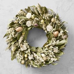 Easter Blossom Neutral Live Wreath