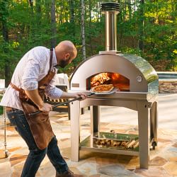 Fontana Forni Mangiafuoco Wood-Fired Pizza Oven &amp; Cart
