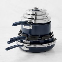 GreenPan™ Space Saving Stack Ceramic Nonstick 11-Piece Cookware Set