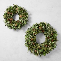Jeff Leatham x Williams Sonoma Sonoma Winter Classic Live Wreath &amp; Garland