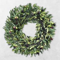Faux Olive Wreath, 20"
