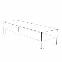 Ecosmart Rectangular Glass Fire Screen, Only Compatible with Wharf 65, Cosmo 50, Gin 90