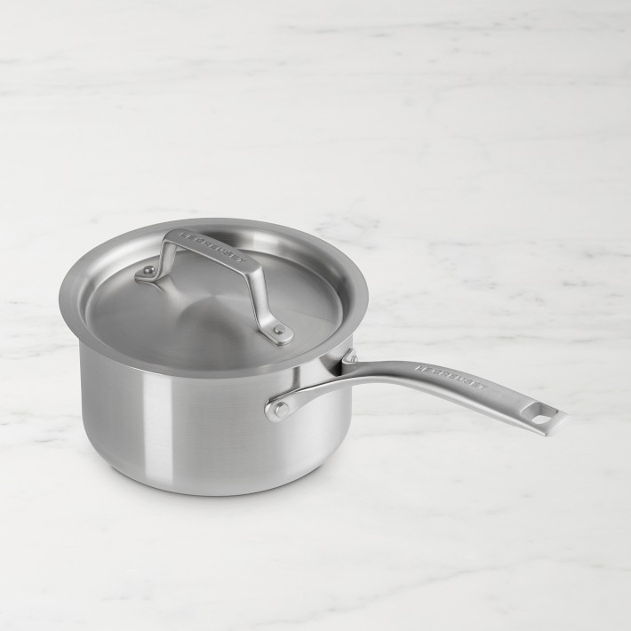 Le Creuset Essential Stainless-Steel Saucepan | Williams Sonoma