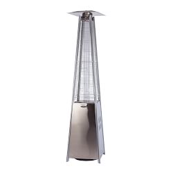 Pyramid Flame Patio Heater, Stainless Steel