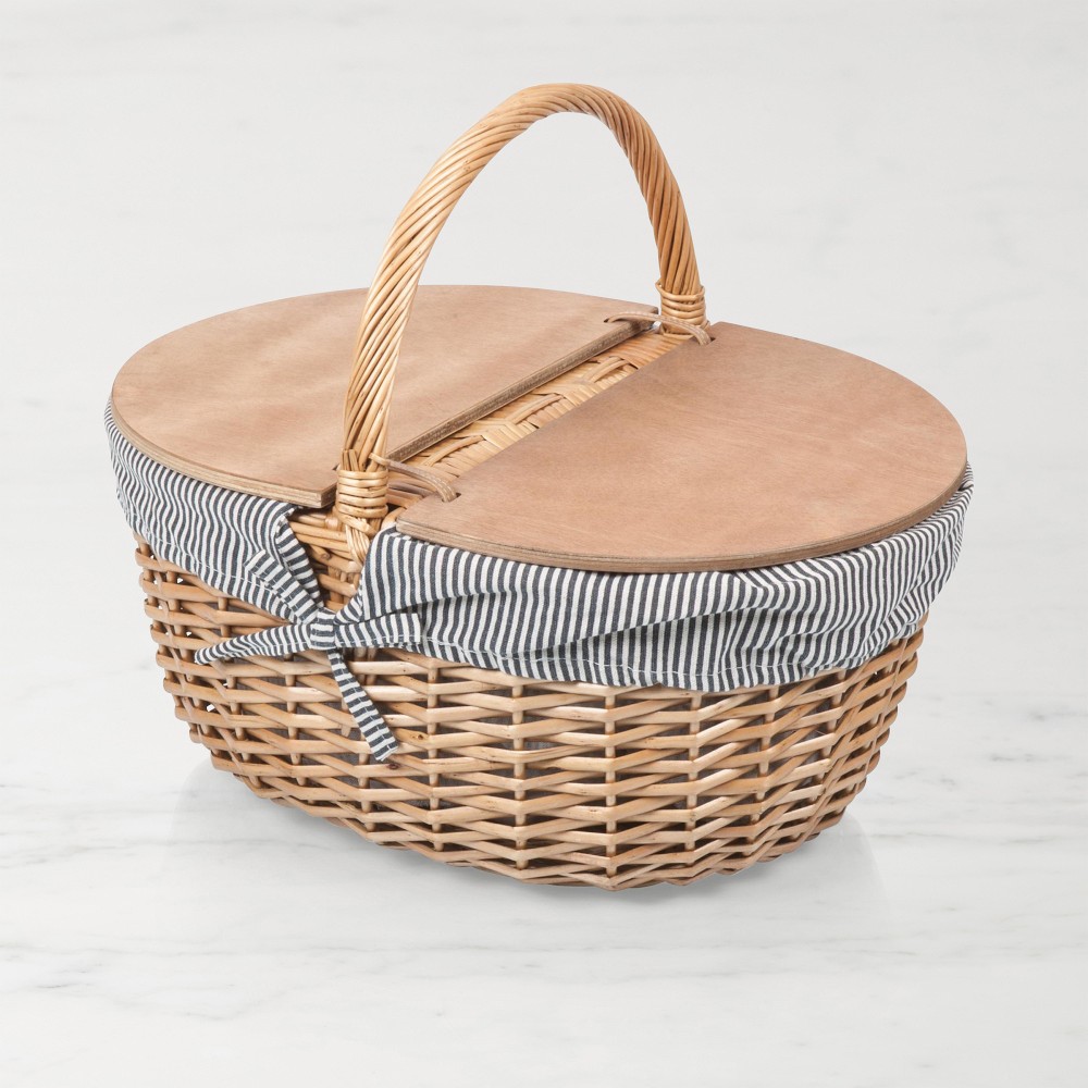 Granada Picnic Basket - Blue Stripe