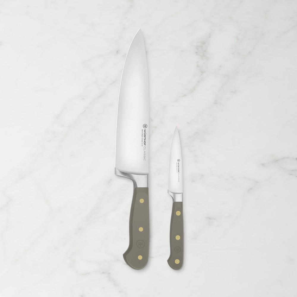WÜSTHOF Classic Chef's Paring Knives, Set of 2 - Velvet Oyster, Set of 2