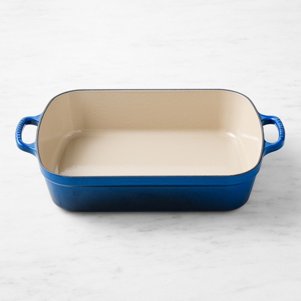 Le Creuset Signature Enameled Cast Iron Rectangular Roasting Pan, 5 1/4-Qt. - 5 1/4-Qt., Lapis