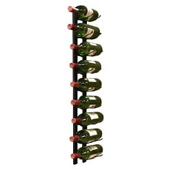 9-Bottle Epicureanist Metal Wine Rack, Black