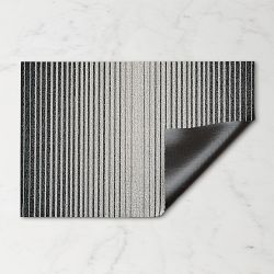 Chilewich Domino Stripe Tufted Rug Utility Mat White/Black