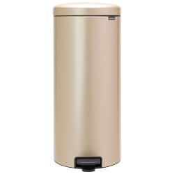 Brabantia NewIcon Step On Trash Can, 8 Gallon, Champagne
