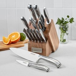 Cuisinart Stainless-Steel Hammered Block, Set of 15