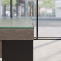 Harlow Communal Table Glass Top (72")