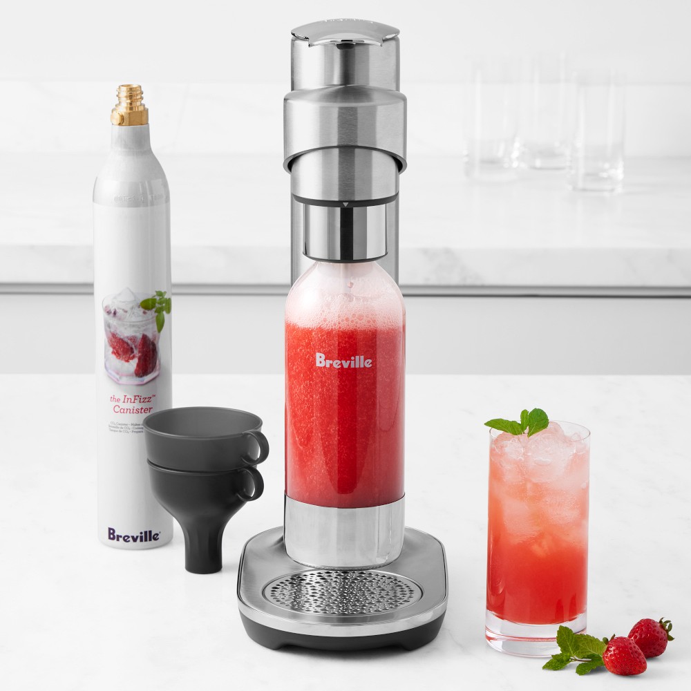 Breville InFizz™ Fusion Sparkling Beverage Carbonator - Brushed Stainless