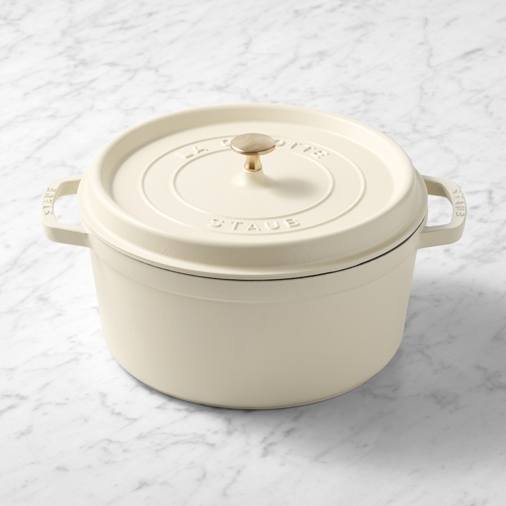 Williams-Sonoma Cast Iron Dutch Oven (French Créme; 7 Qt)