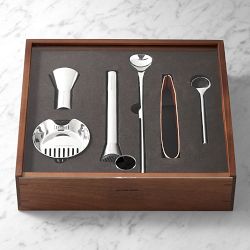 Williams Sonoma Signature Bar Tools with Display Case