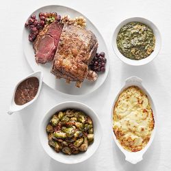 Williams Sonoma Test Kitchen 3-Bone Prime Rib Holiday Dinner, Serves 4, First Available