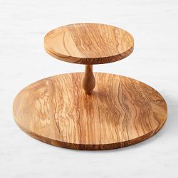 Olivewood 2-Tiered Cheese Board