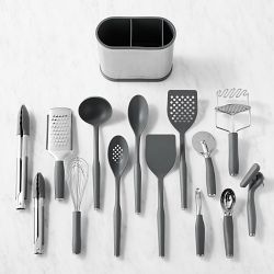 Williams Sonoma Prep Tools with Utensil Holder, Set of 15