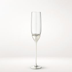 Heirloom Silver Champagne Flutes, Set of 2