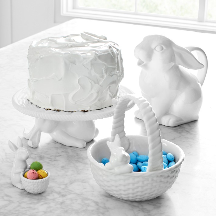 Sculptural Bunny Cake Stand | Williams Sonoma